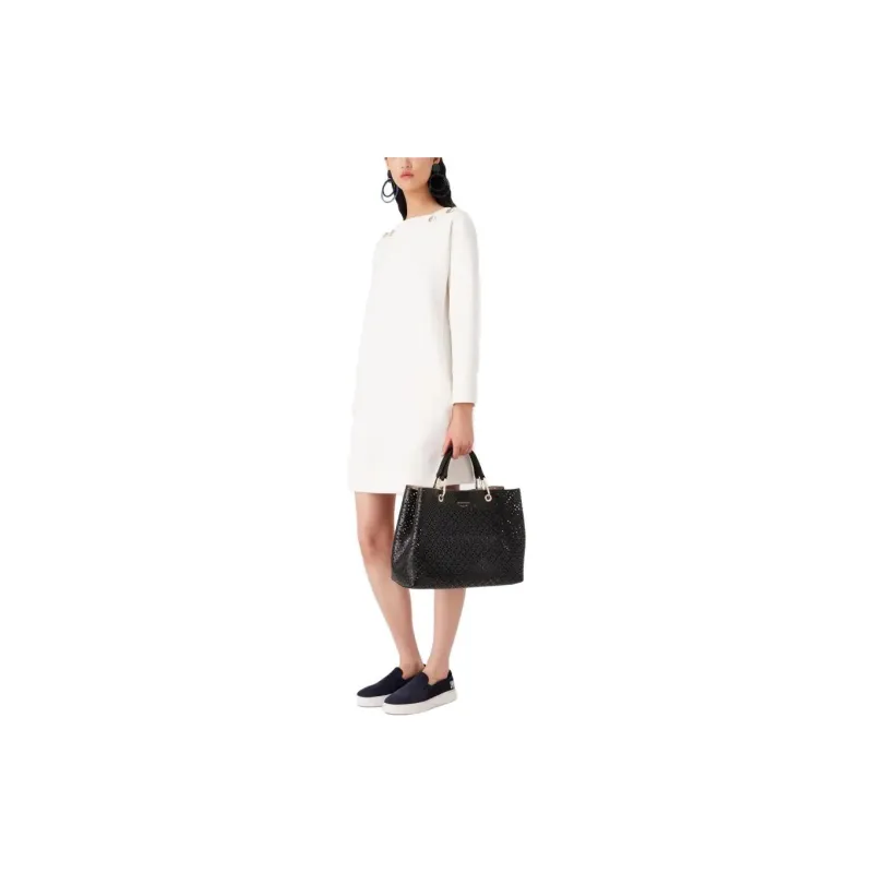 EMPORIO ARMANI Long Sleeved Dresses Women's White-2