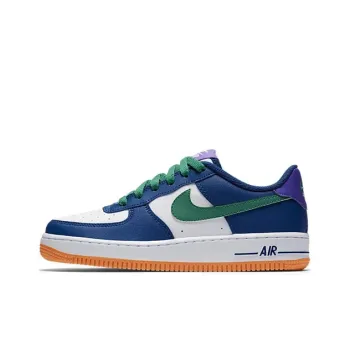 Nike Air Force 1 Air Force 1 Slip Resistant Cushioning Low Top Kids' Skateboarding Shoes Black White Green Teenagers