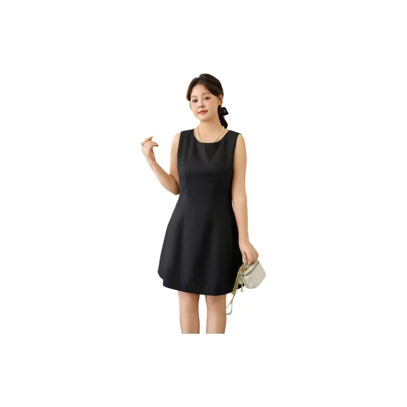 DAMABAIFENBAI Sleeveless Dress Women's Black-1