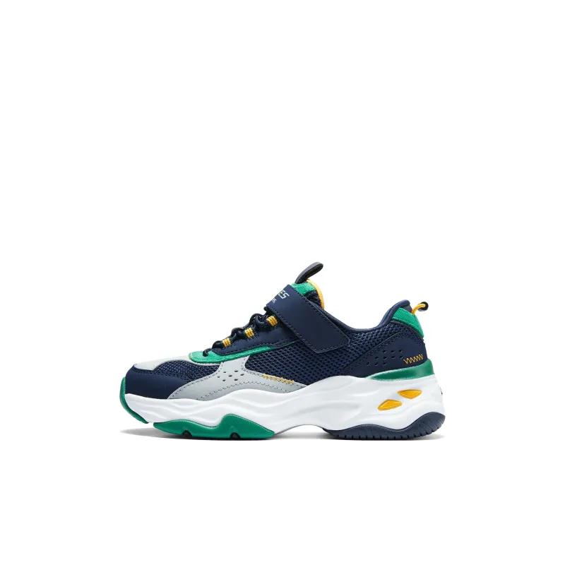 Skechers Cushioning, Wear Resistant Low Top Kids Lifestyle Shoes Dark Blue Green Kids'-0