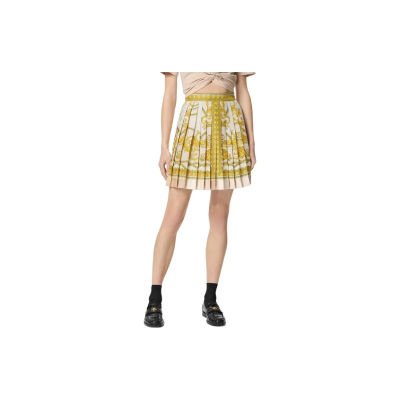 VERSACE Barocco Printed Pleated Skirt-2