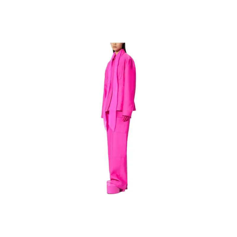 Valentino Pink Pp Collection Coat Women's Pink-3