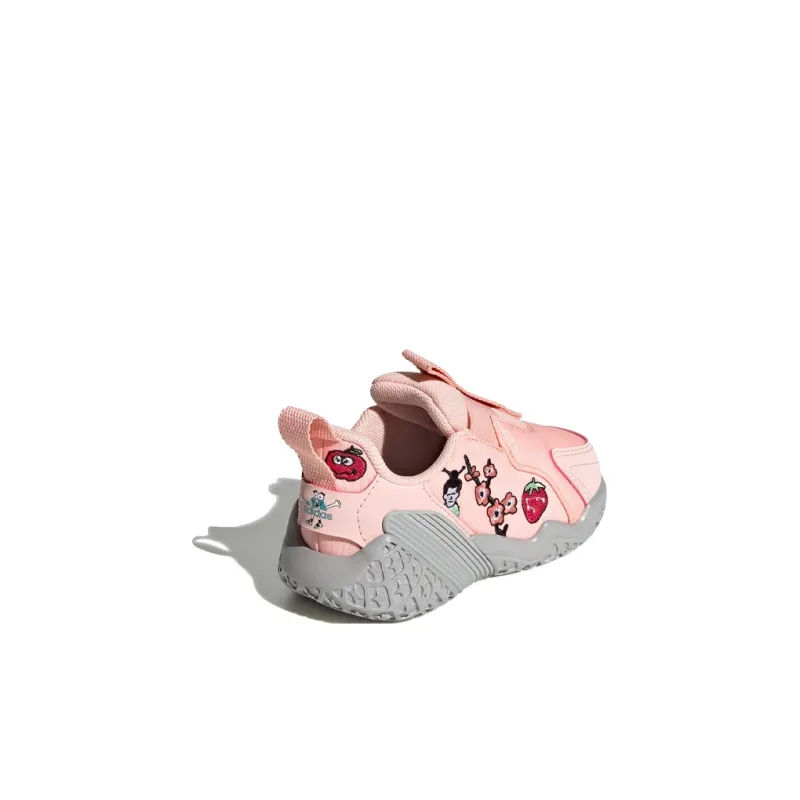 Cleofus x Adidas 4Uture Rnr Ac I Anti Slip Wear Resistant Low Top Running Shoes Pink Gray Infant And Toddler-3