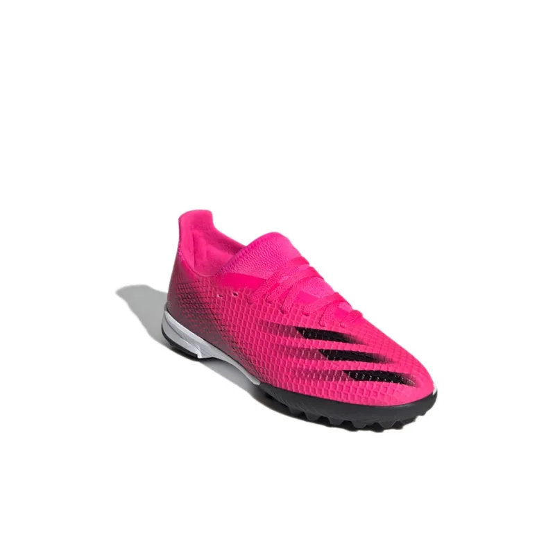 Adidas X GHOSTED 3 Turf K Abrasion Resistant Low Top Kids' Soccer Shoes Rose Red Kids'-2