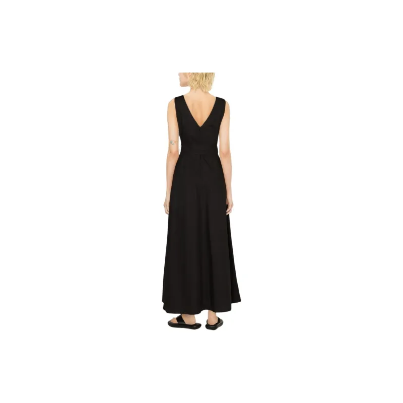 PAROSH Slip Dress Women's Black-2