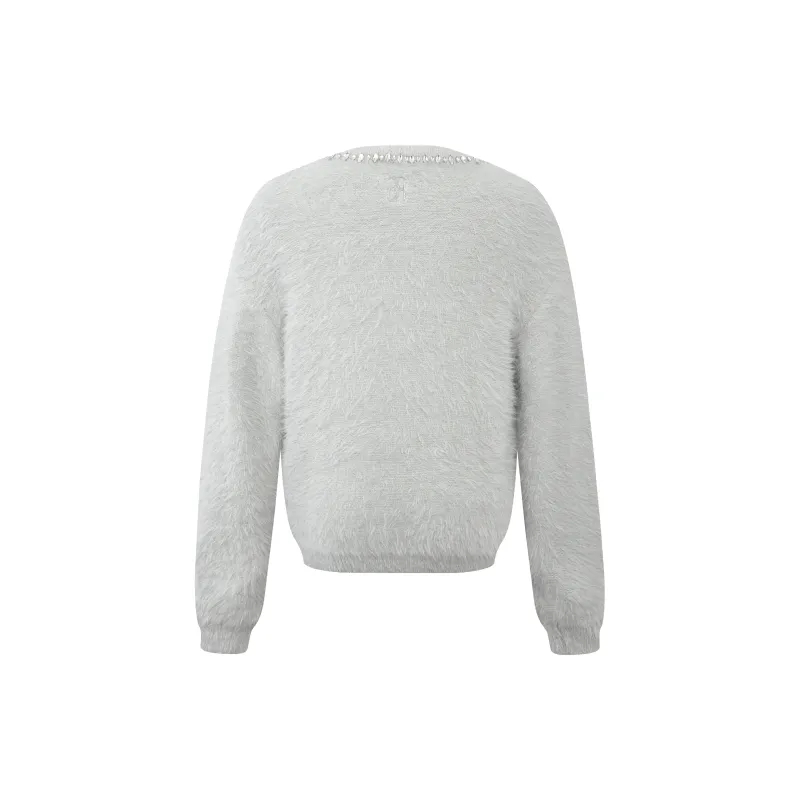 BIRTH OF ROYAL CHILD FW24 Sweater Unisex Light Gray-1