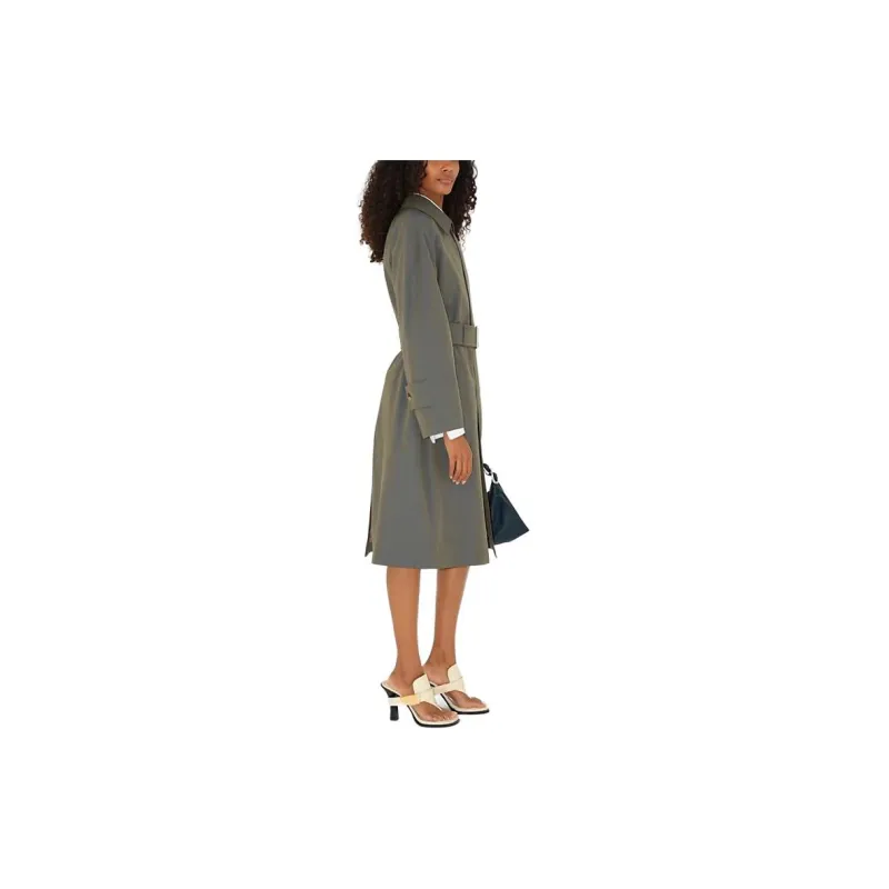 Burberry Long Cotton Car Coat-5