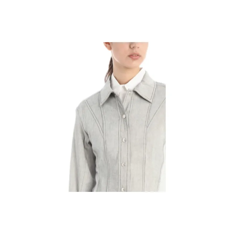 SportMax Denim Jackets Women's Gray-2