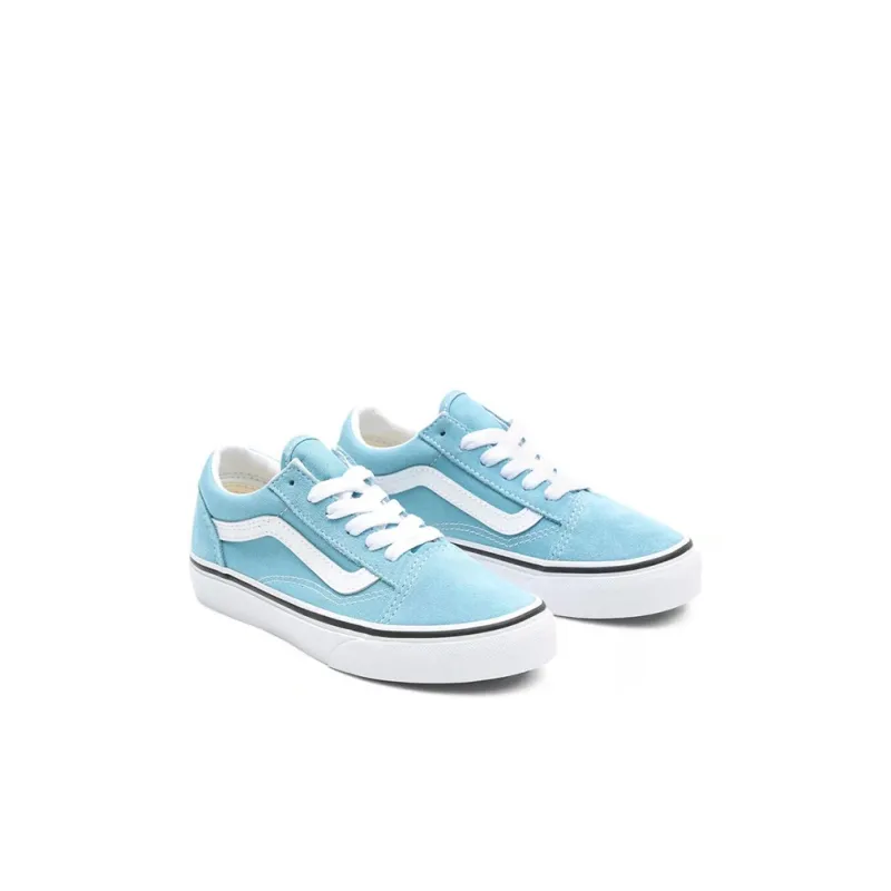 Vans Old Skool Low-Top Kids' Skateboarding Shoes Light Blue Children Aged 3-7 Years Old-2