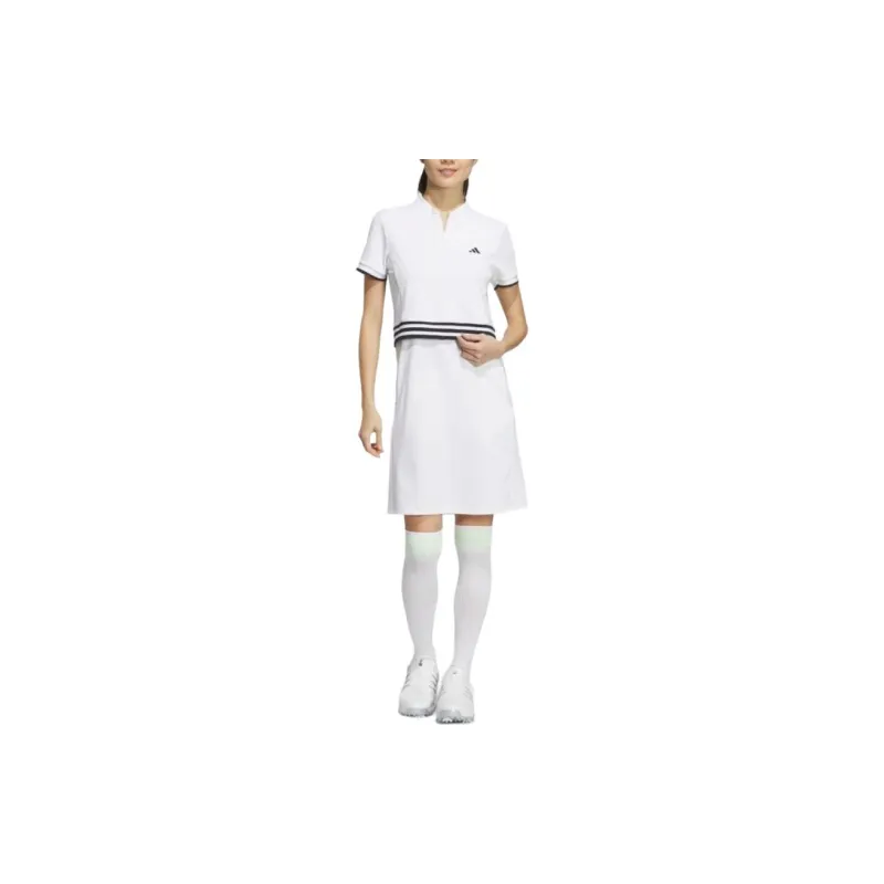 Adidas Short Sleeved Dresses Women's White-3