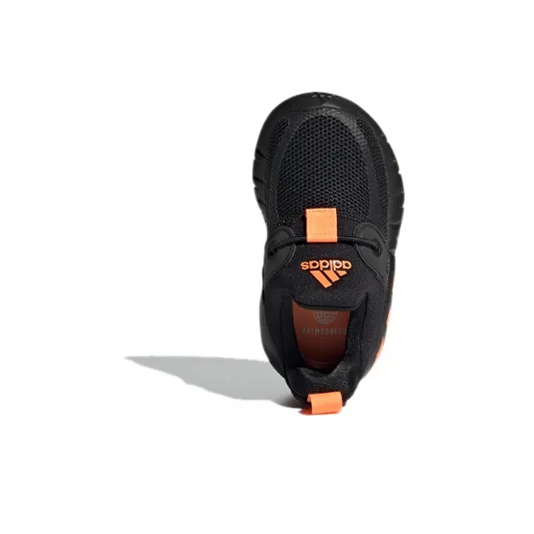 Adidas Rapidazen I Breathable Low Top Toddler Shoes Black Orange Infant And Toddler-4