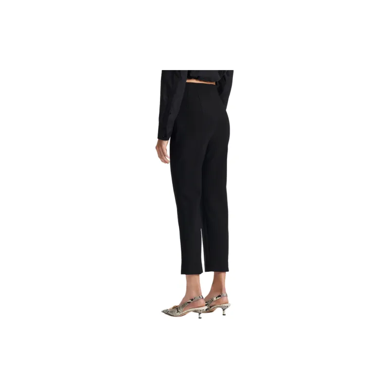 SCANLAN THEODORE Italian Highwaist Slim Trouser Casual Pants Women's Black-2
