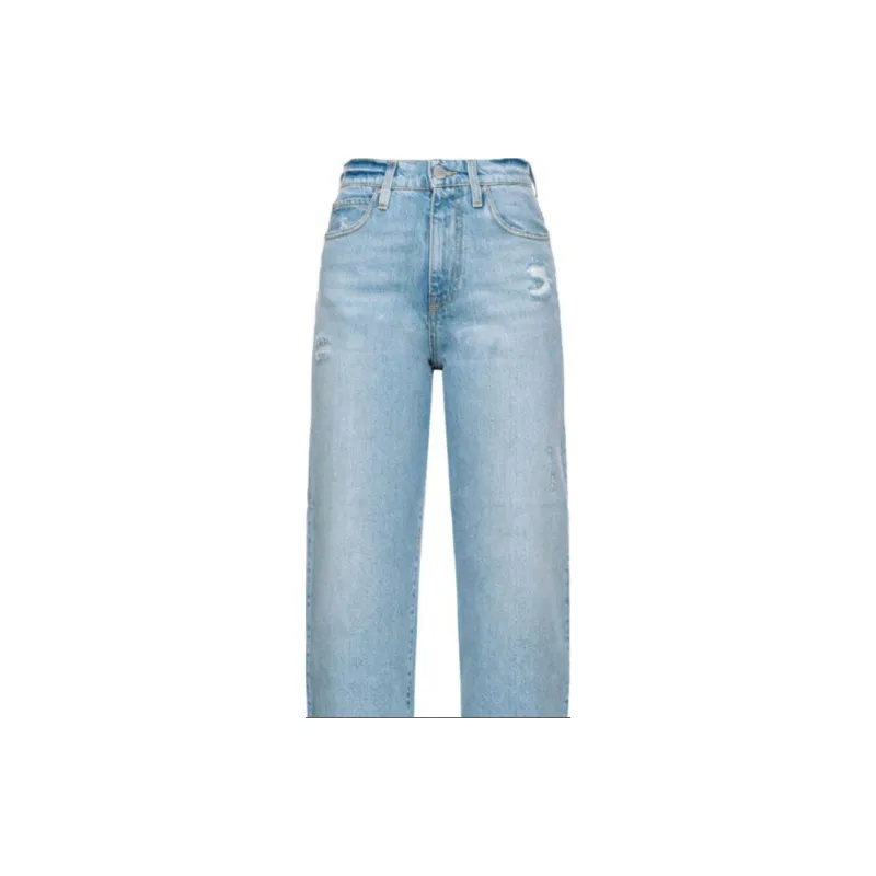 PINKO Estelle Egg Ripped Straight-Leg Jeans-3