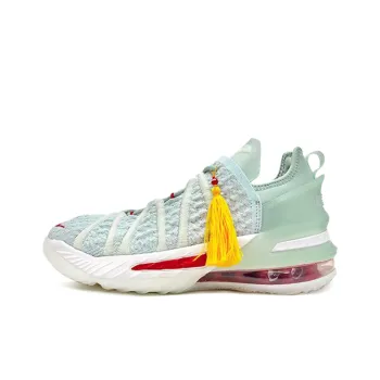 Nike Lebron 18 Empire Jade Forbidden City Heavy Artifact Mid Top Basketball Shoes Light Green China Limited Teenagers