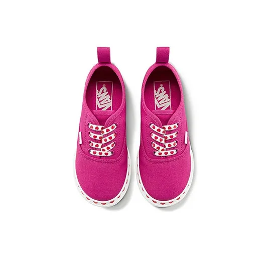 Vans Authentic Anti-Slip And Wear-Resistant Breathable Low-Top Toddler Shoes Rose Red Infant And Toddler-3
