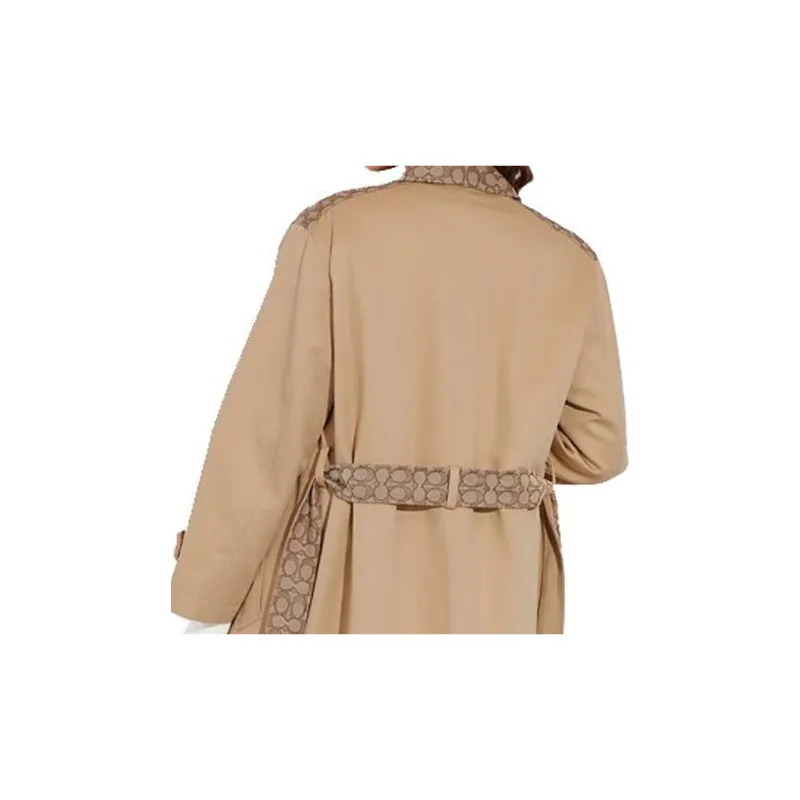 COACH FW23 Trench Coat Women's Brown-1