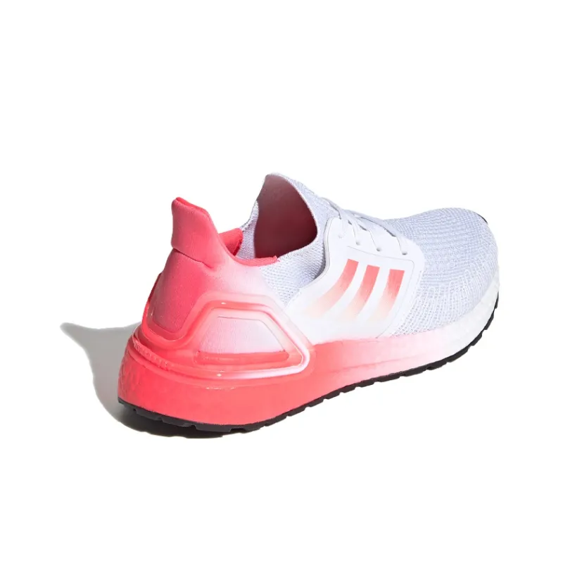 Adidas ULT Ultraboost 20 J Slip Resistant And Breathable Low Top Kids' Running Shoes White Pink Gradient Teenagers-3
