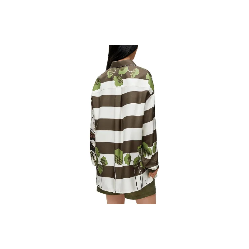 LOEWE Graphic Print Panelled Shirt-2