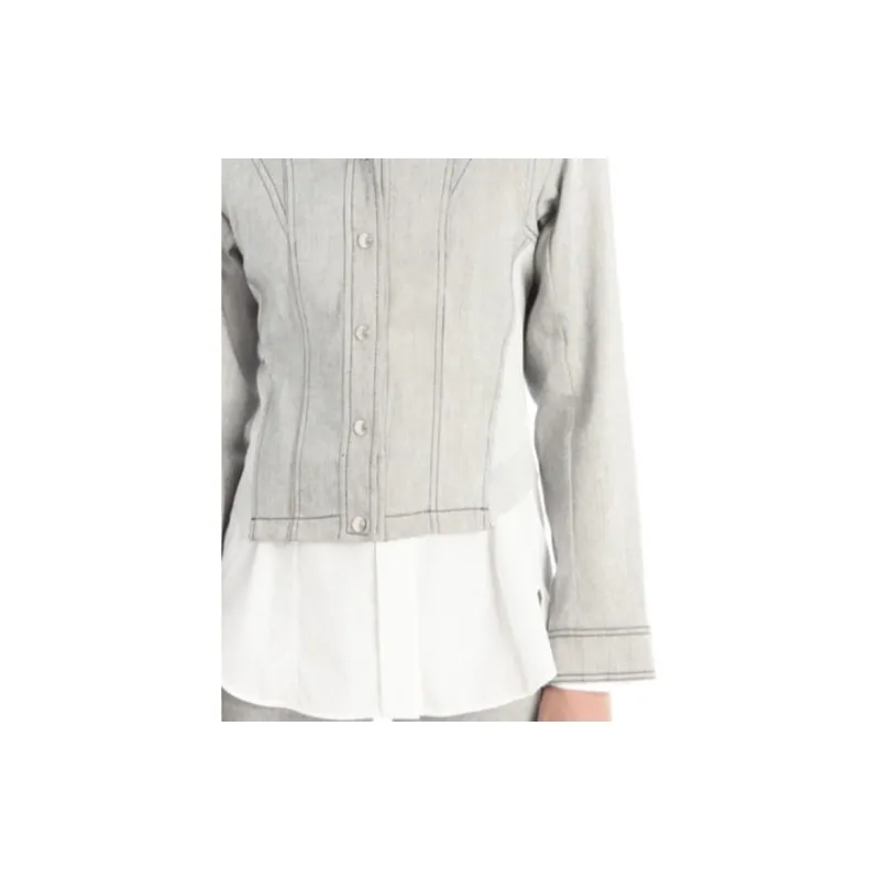 SportMax Denim Jackets Women's Gray-5