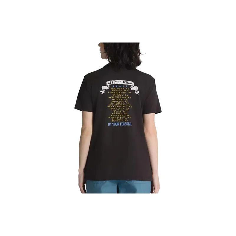 Vans Farewell Tour Boyfriend T-Shirts Women's Black-4
