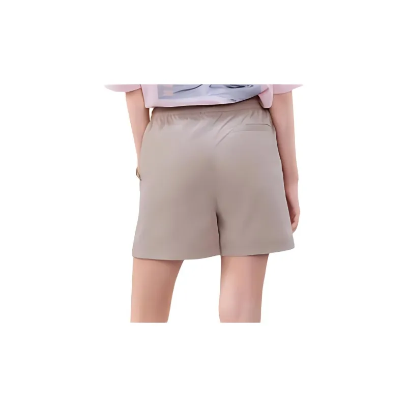 FILA FUSION SS24 Casual Shorts Women's Light Bean Paste Brown-3