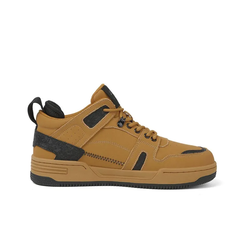 JEEP SPIRIT Skateboard Shoes Men Mid Top Sunrise Yellow-1