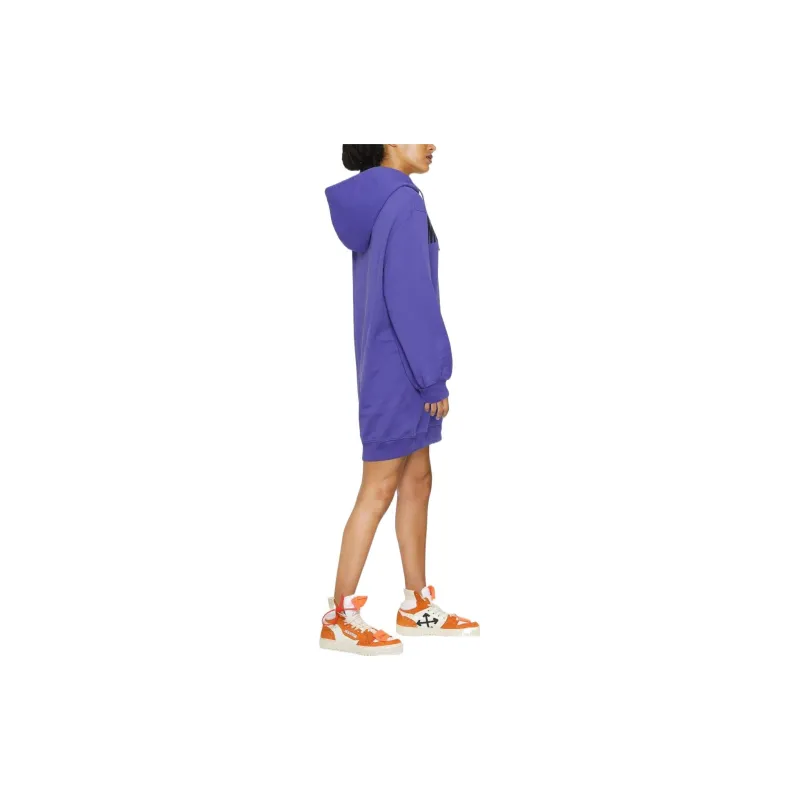 MOSCHINO Long Sleeved Dresses Women's Purple-3