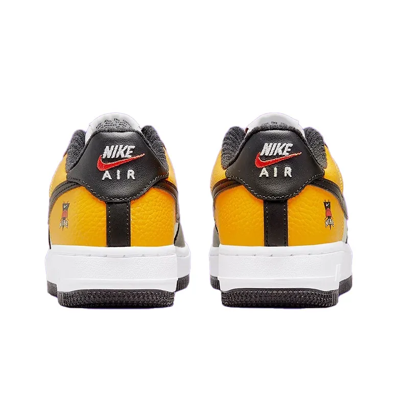 Nike Air Force 1 Low Black Gold Jersey Mesh GS-4