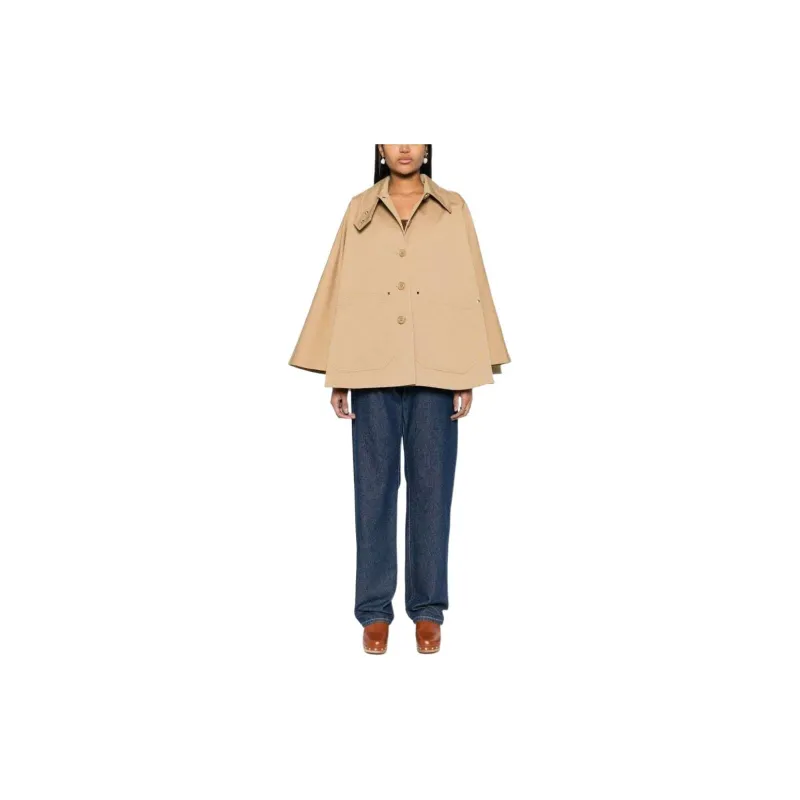 DOROTHEE SCHUMACHER SS24 Cloaks Women's Camel Brown-2