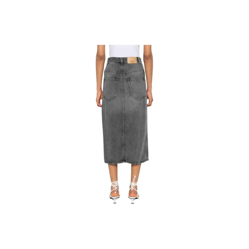 ISABEL MARANT Tilauria Denin Midi Skirt-2