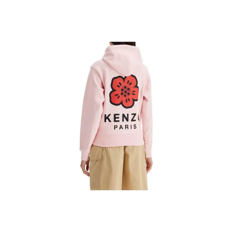 KENZO Logo Patch Drawstring Hoodie-2