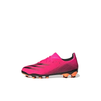 Adidas X GHOSTED 0.3 MG Impact Resistant Mid Range Abrasion Resistant Low Top Kids' Soccer Shoes Pink Black Kids'