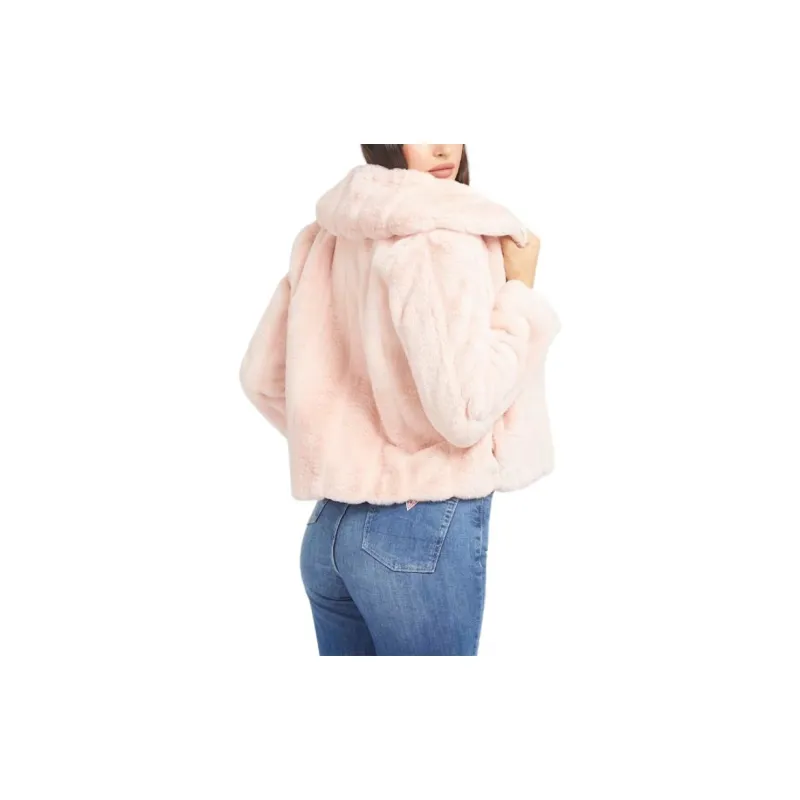 GUESS Sophy Faux-Fur Jacket Jackets Coats Women's Pink-3