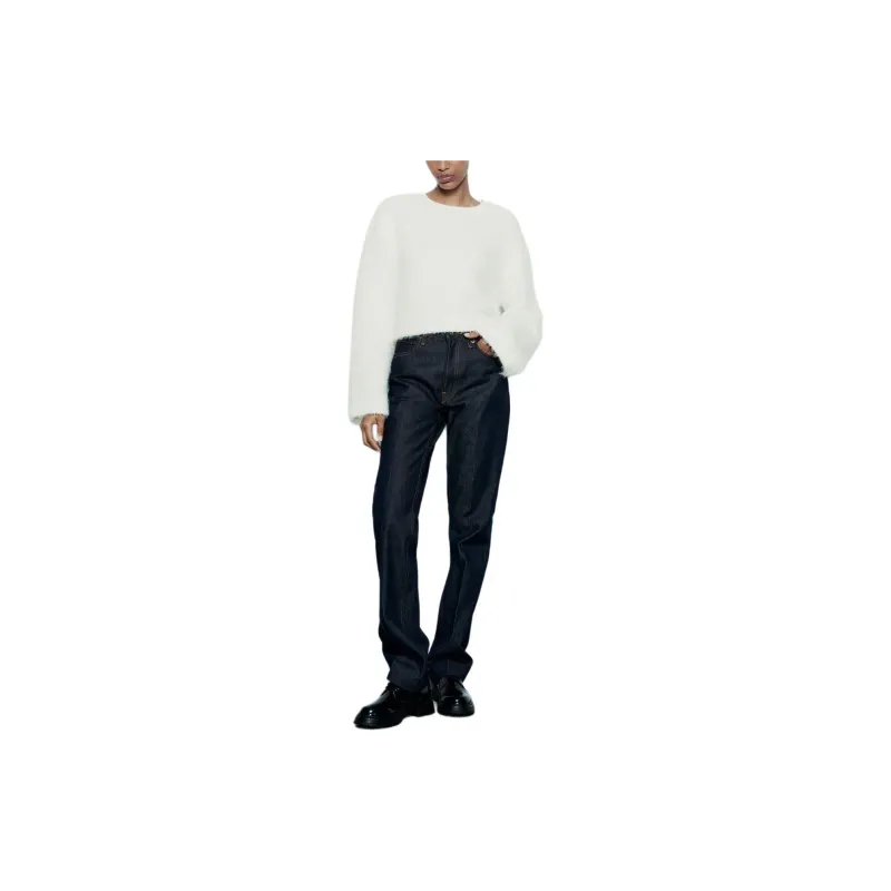 ZARA Sweatshirts Women's White-3