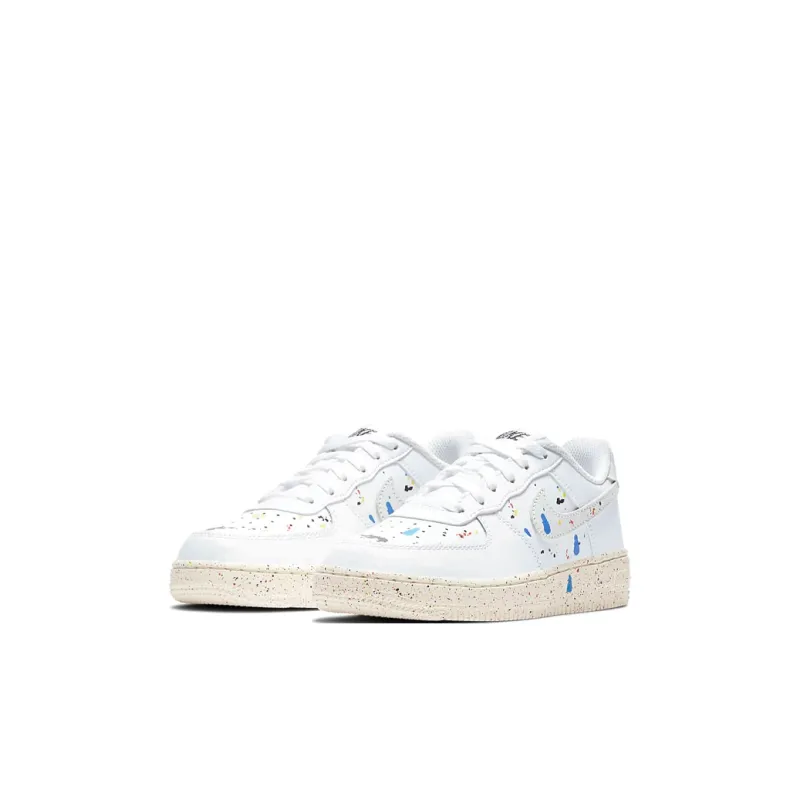 Nike Air Force 1 LV8 3 Abrasion Resistant Low Top Skateboard Shoes White Children Aged 3 7 Years Old-2