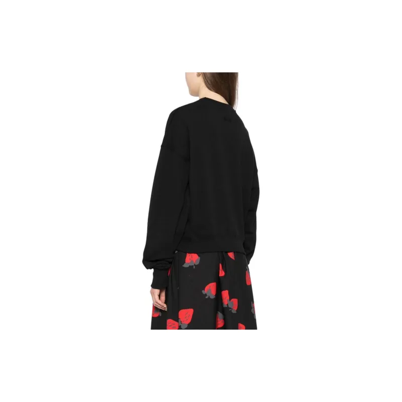MSGM Crystal embellished Cotton Sweatshirt-2