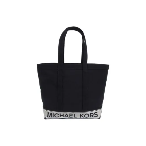 MICHAEL KORS Canvas Tote Bag Shopping Bag Shoulder Bag Handbag Women's Black