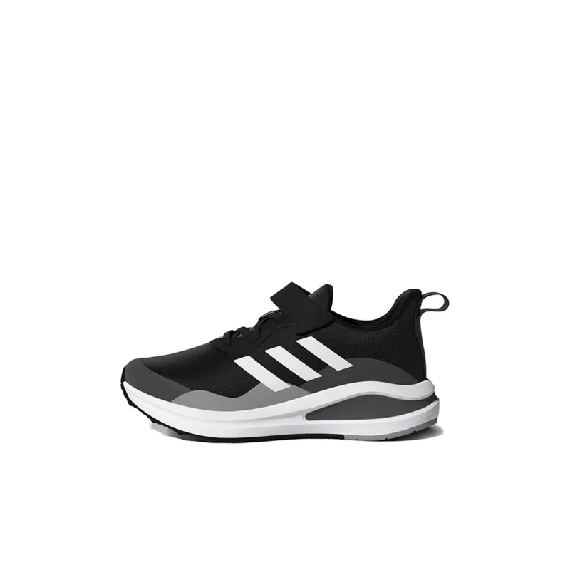 Adidas Fortarun El K Low Top Running Shoes Black White Kids'-0