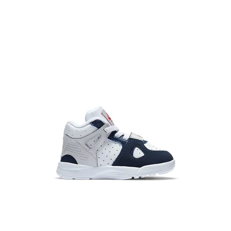 Nike Air Trainer 3 Mid Top Toddler Shoes White Blue Infant And Toddler-1