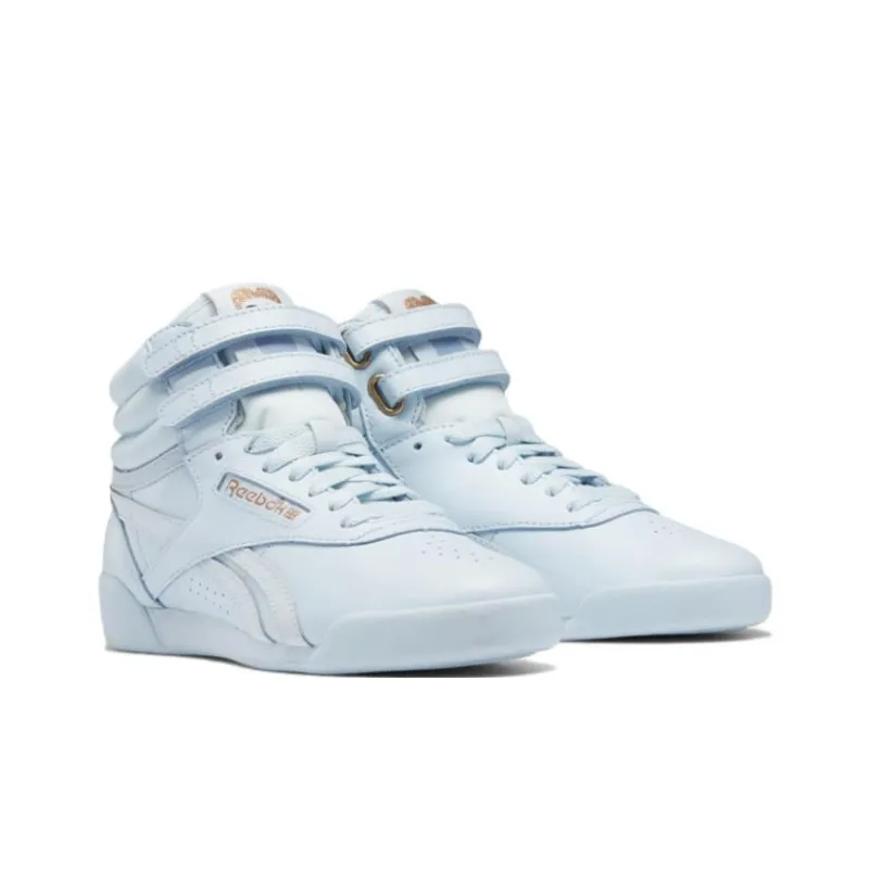 Reebok Freestyle  Cardi B X  High Big Kid 'Glass Blue'-2