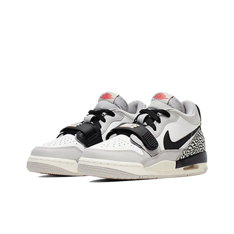 Jordan Legacy 312 Low Tech Grey Fire Red Black GS-2