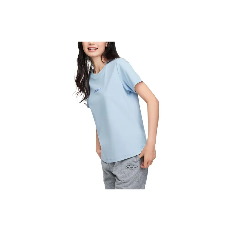 Skechers T Shirt Women's Cashmere Blue-3