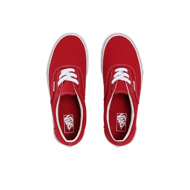 Vans Era Lightweight Wear resistant And Non slip Low Top Kids' Skateboarding Shoes Red Teenagers-3