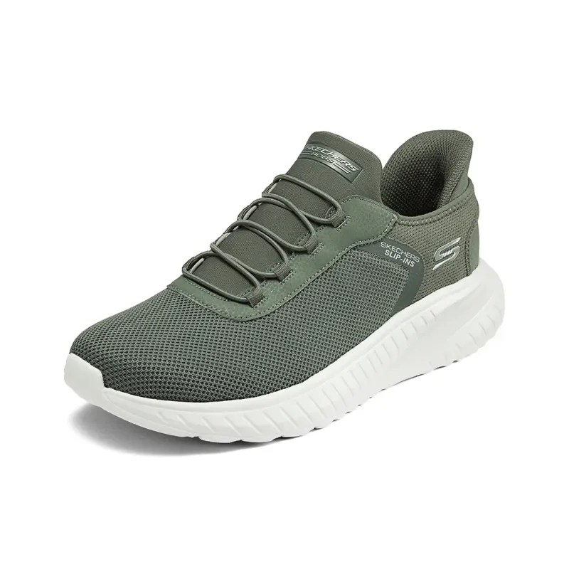 Skechers Bob's Cushioning Slip-Resistant Coverage Support Low-Top Casual Running Shoes Men's Green-2