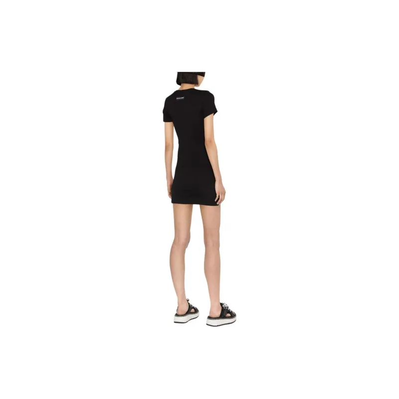 Marine Serre Organic cotton T shirt Dress-2