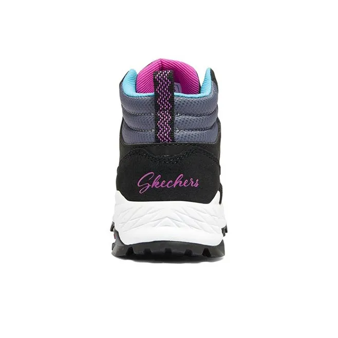 Skechers Slip Resistant Shock Absorbers With Abrasion Resistant Properties Low Top Kids Lifestyle Shoes Black Teenagers-3