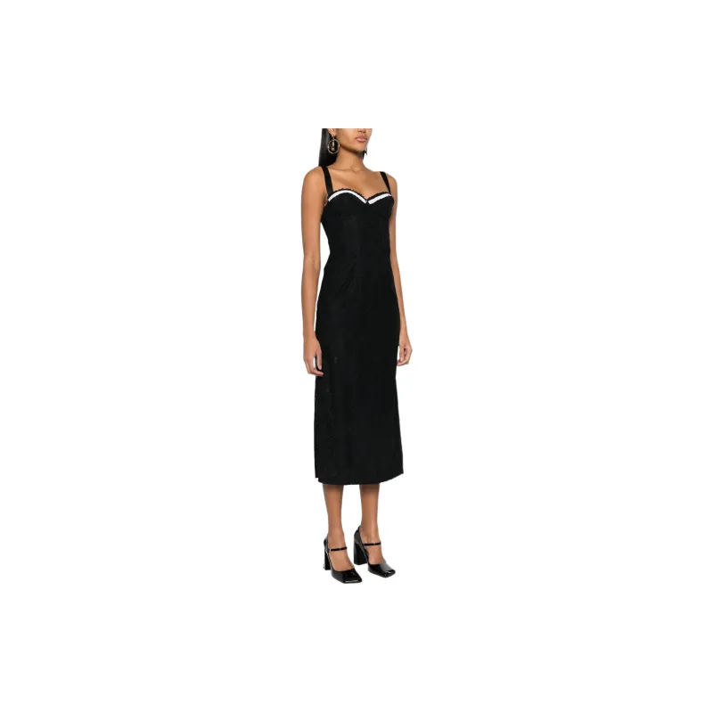 MOSCHINO Floral lace Midi Dress-1