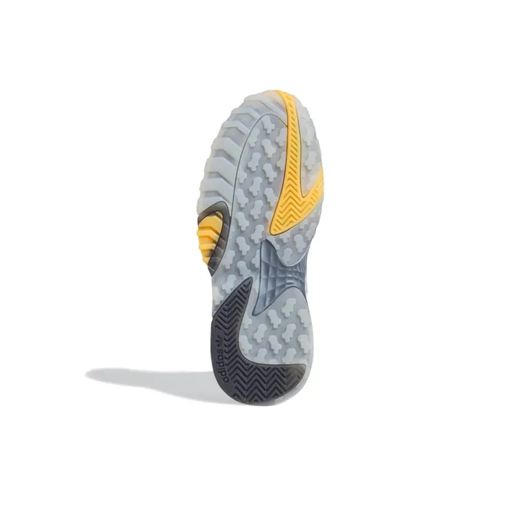 Adidas Originals J Anti Slip Wear Resistant Low Top Children's Basketball Shoes Gray White Teenagers-4