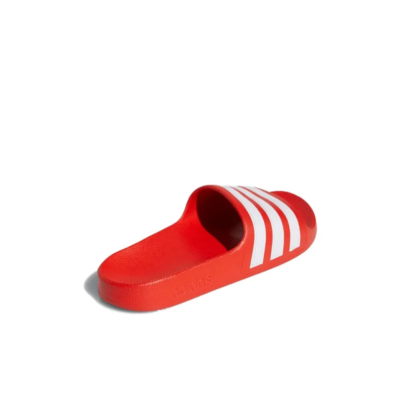 Adidas Adilette Anti Slip Wear Resistant Kids' Slippers Red White Kids'-3