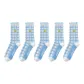 [5 Pack]White Plaid 5 Pack